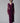Wine V-Neck Concept Sari - Bhaavya Bhatnagar
