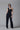 Black Asymmetrical Neckline Jumpsuit - Bhaavya Bhatnagar