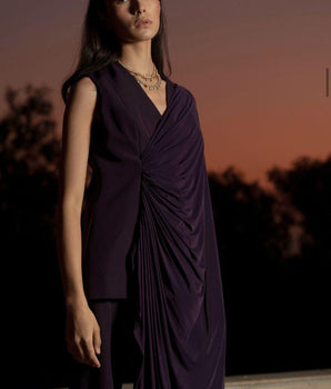 FEELINGS FLOW VEST TOP [ Purple ]