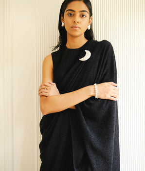 SPARKLING SKY JUMPSUIT SARI [ BLACK ]