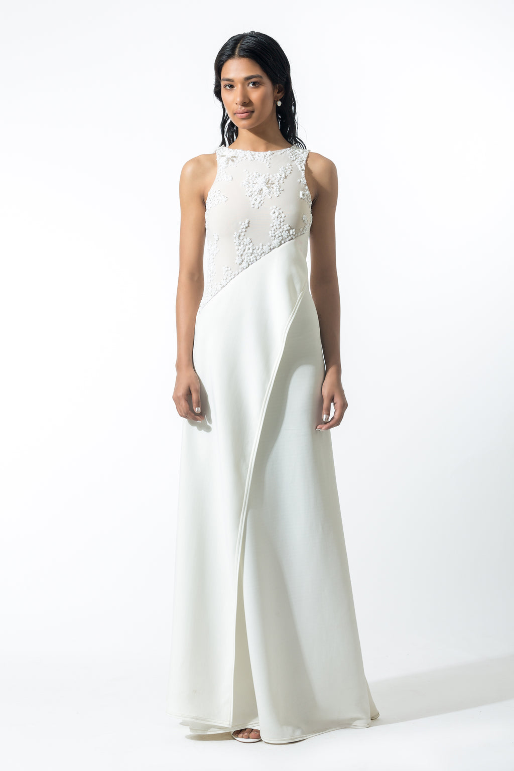 SNOWFLAKES BEADED DRESS