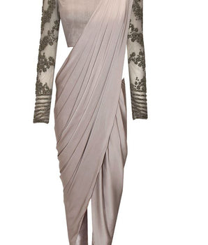 Slate Snow Concept Sari