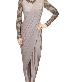 Slate Snow Concept Sari