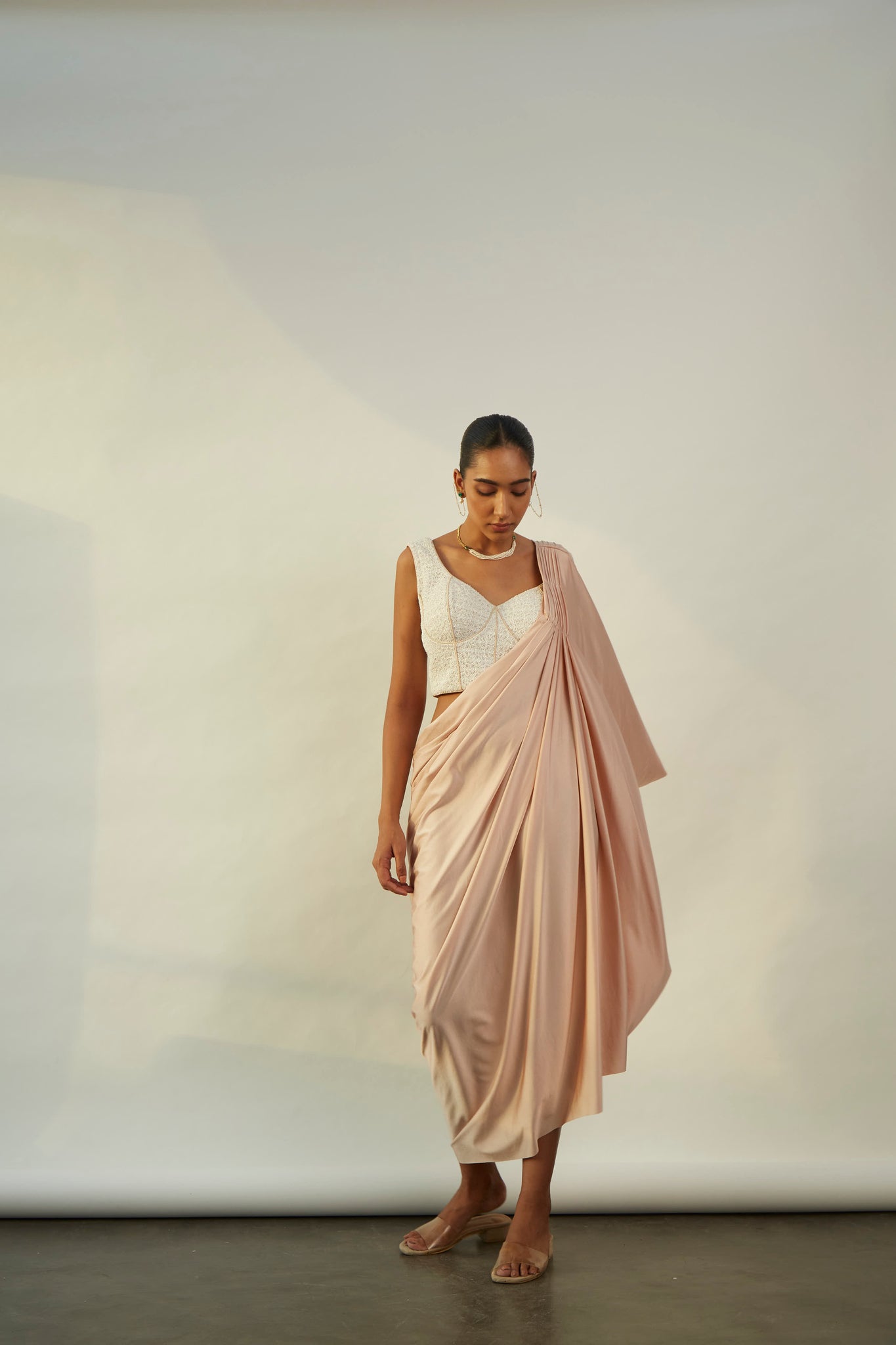 Kaftaan Drape { Peachy Nude }