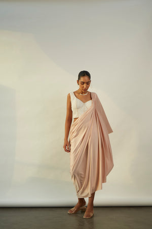 Kaftaan Drape { Peachy Nude }
