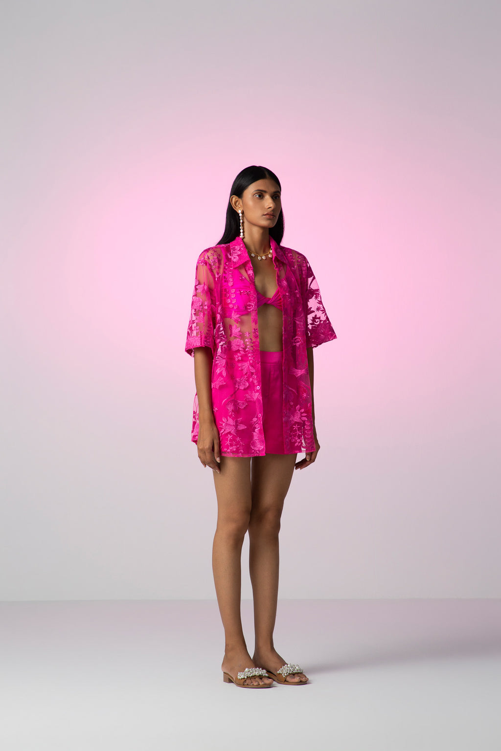MEADOW Bowling Shirt [ Pink ]