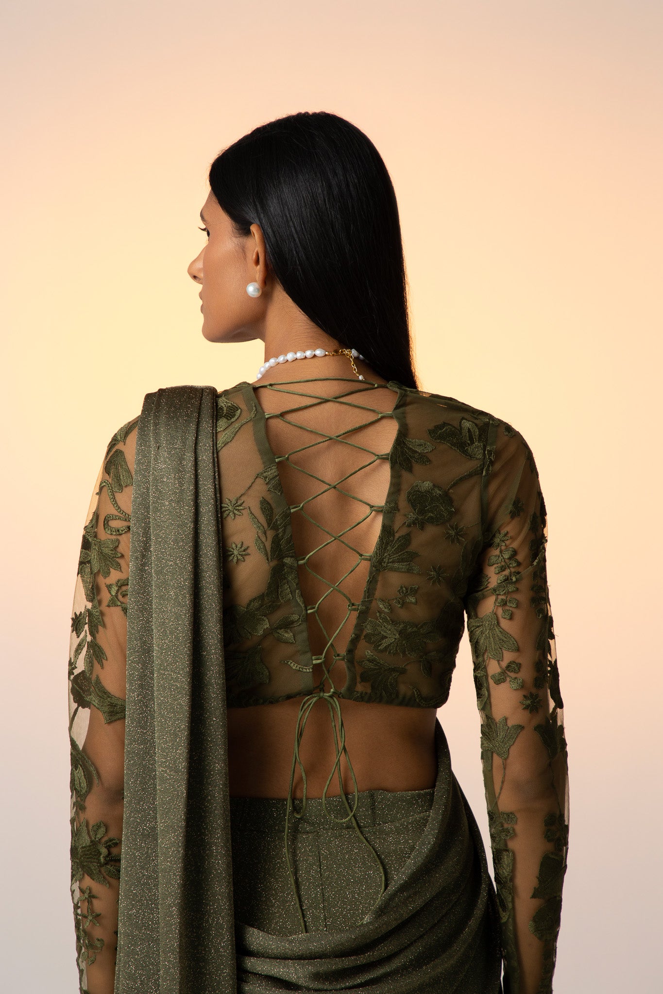 OLIVE MEADOWS [ Sari Set ]