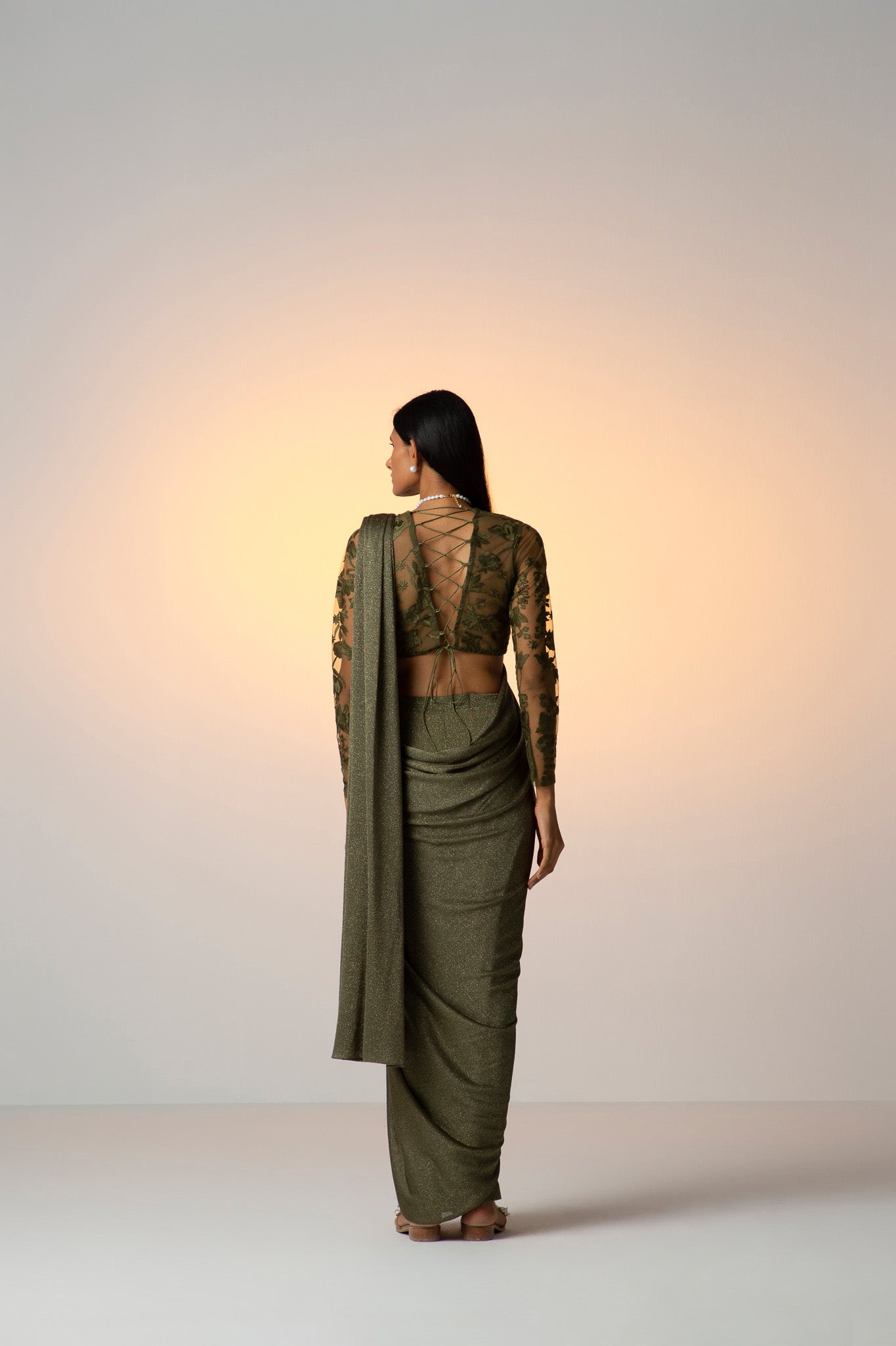 OLIVE MEADOWS [ Sari Set ]