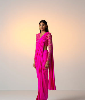 PINK MEADOWS [ Sari Set ]