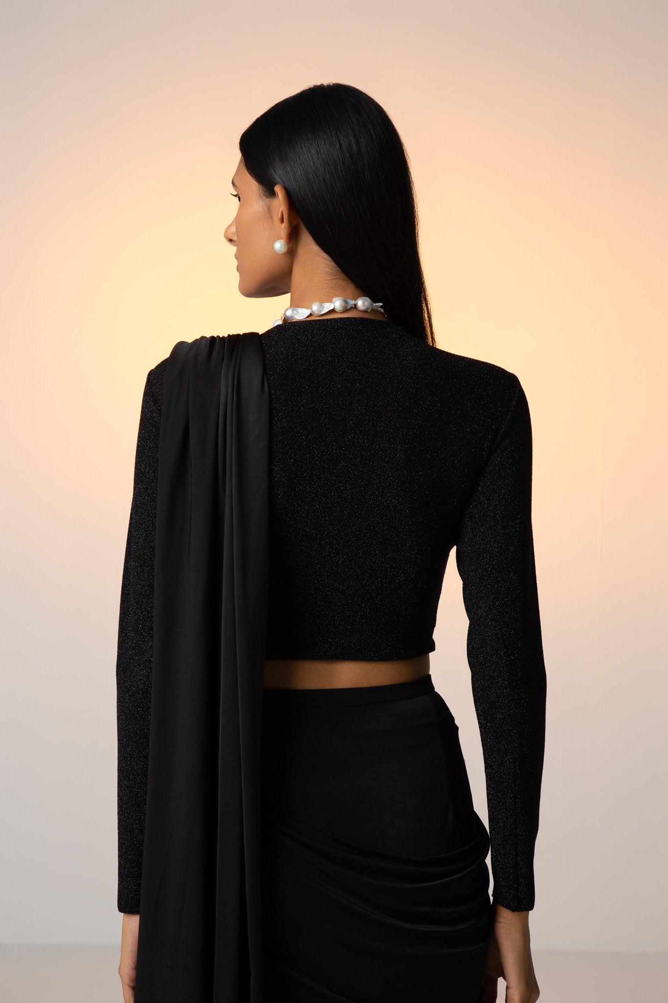 WINDSONG [ Sari Set / Black ]