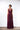 Wine V-Neck Gown - Bhaavya Bhatnagar