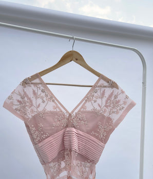 Blush Embroidered Top