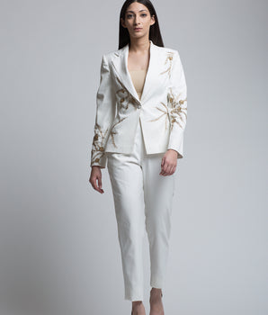 Ivory & Gold Blazer - Bhaavya Bhatnagar