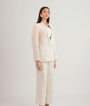 Ivory Cloud Trousers - Bhaavya Bhatnagar