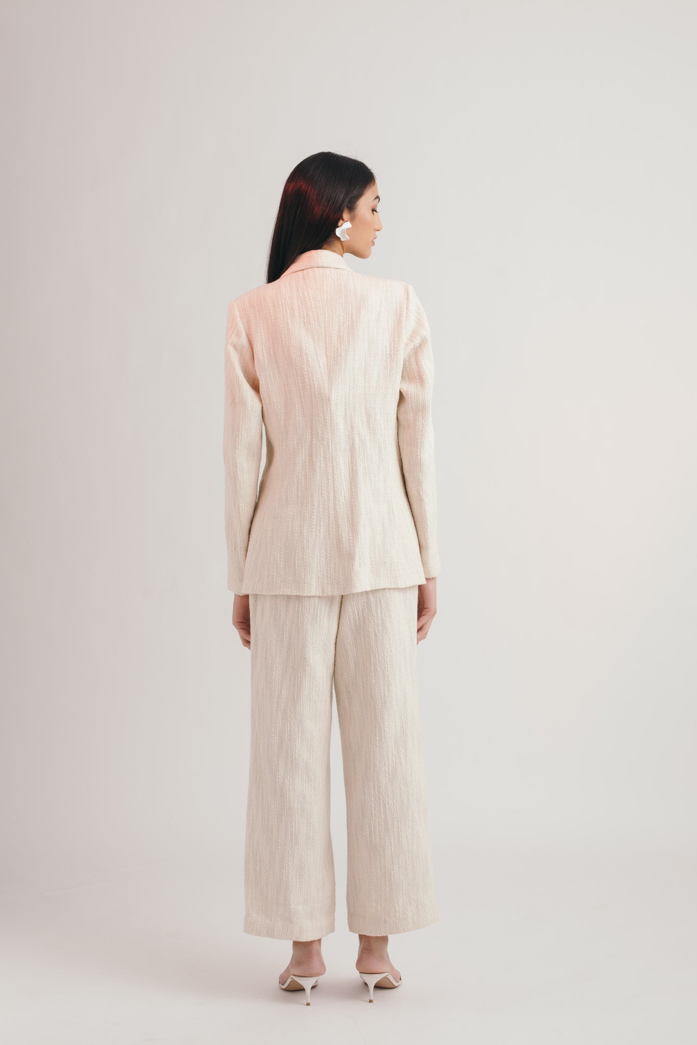 Ivory Cloud All Weather Blazer - Bhaavya Bhatnagar