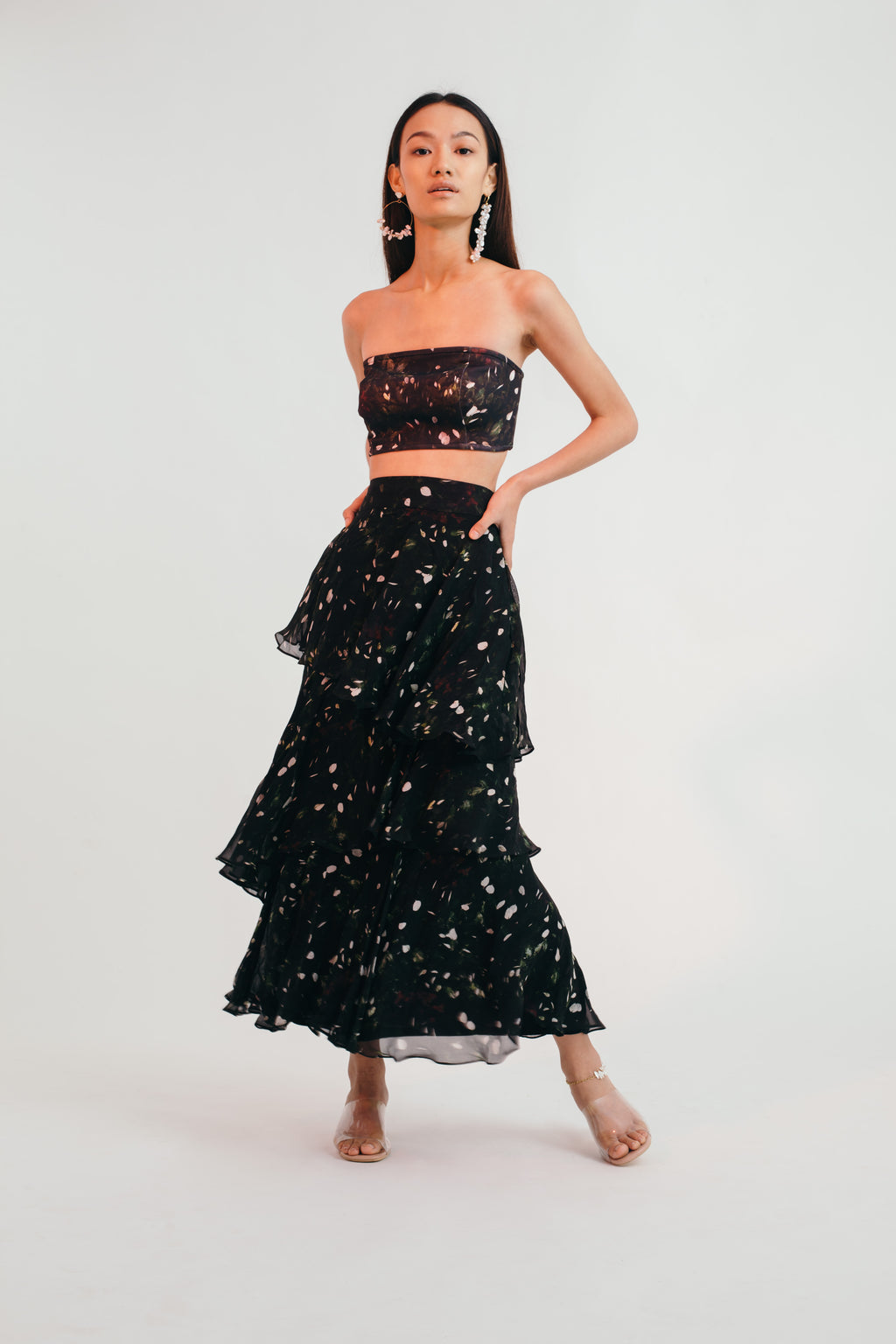 Kiem Forest Silk Skirt - Bhaavya Bhatnagar