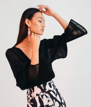 Moonless Sky Blouse - Bhaavya Bhatnagar
