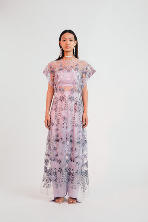 Mystical Meadow Sheer Dress with Pants - Bhaavya Bhatnagar