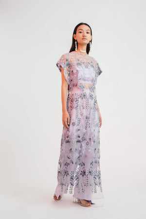 Mystical Meadow Sheer Dress with Pants - Bhaavya Bhatnagar