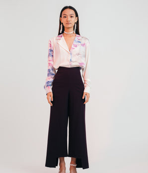 'Mind Waves' Silk Blouse - Bhaavya Bhatnagar