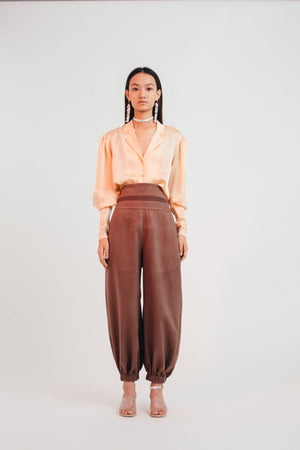 Warm Sunlight Silk Blouse - Bhaavya Bhatnagar