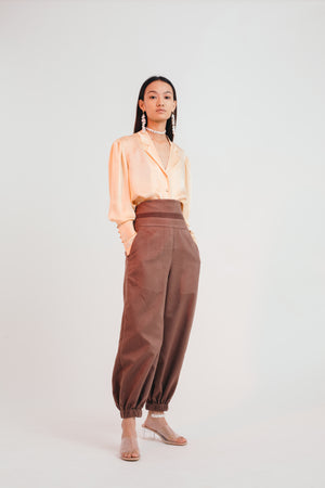 Warm Sunlight Silk Blouse - Bhaavya Bhatnagar
