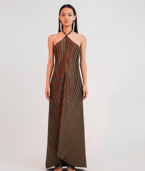 Forest Green Bali Dress - Bhaavya Bhatnagar