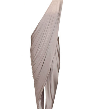Grey Silk Sari & Trousers